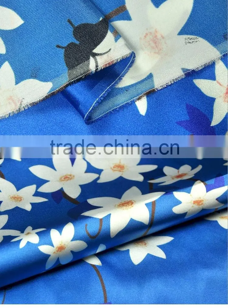 16 momme pure crepe satin plain fabric
