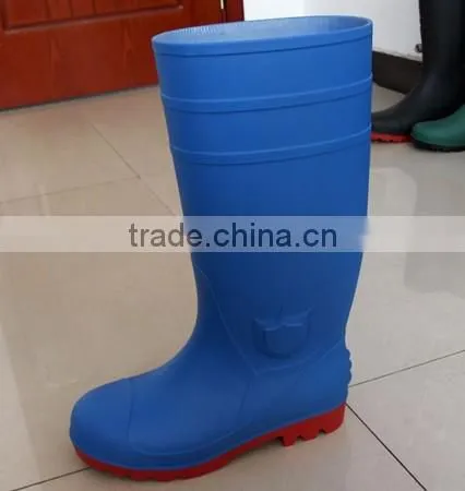 China pvc safety boot with steel toe cap