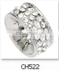 silver loose beads with white crystal jewelry Accessories beads