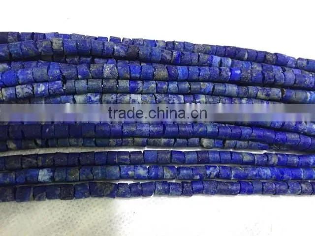 Morre Than AAA Lapis Lazuli Rondelle Beads Rough Coin Shape Loose Gemstone