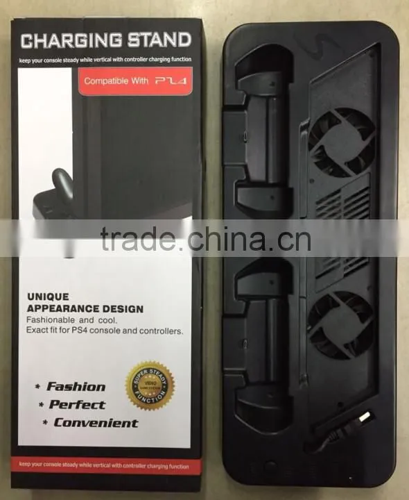 Newest Host selling multifunction charging stand fan for PS4 With 3 USB