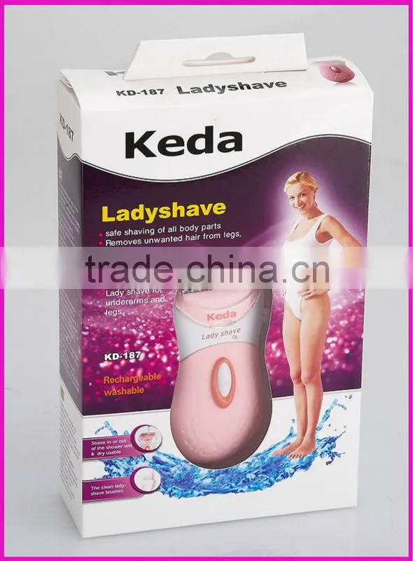 Ladies shaver as seen on tv waterproof lady shaver rechargeable lady shaver