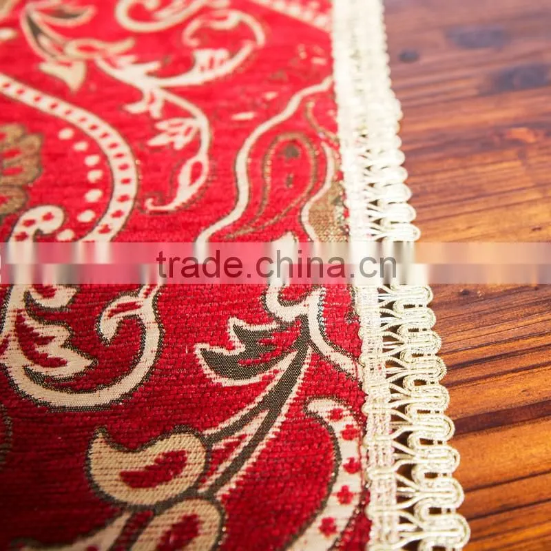 Home Fashions red christmas table runner, felt table runner, Christmas Table Runner with Snowflakes