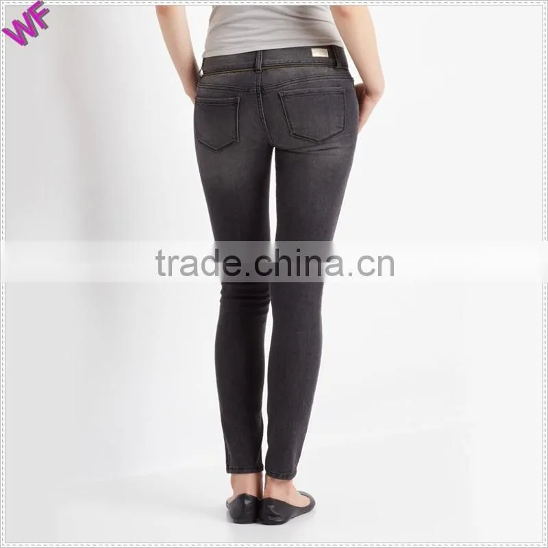 China Apparel wholesale Denim clothing manufacturer lady jean