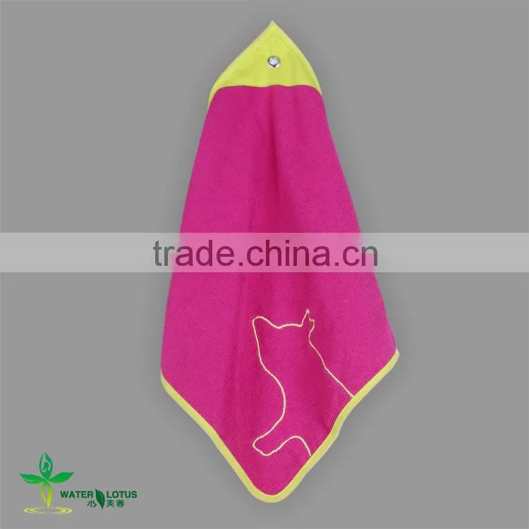 2013 new arrival embroidery microfiber hand towel