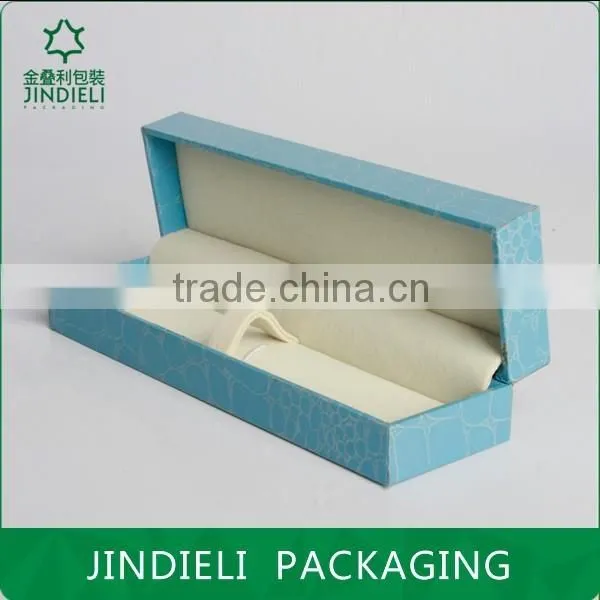 whole sky blue paper jewelry set box packaging