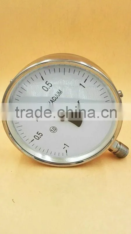 All stainless steel vacuum pressure gauge