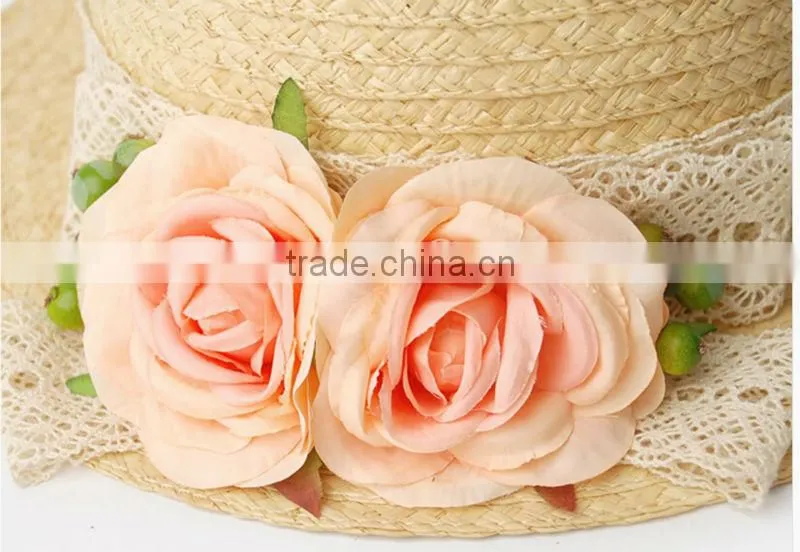SUNNY SHINE custom Hawaii summer Fashion straw fedora hat