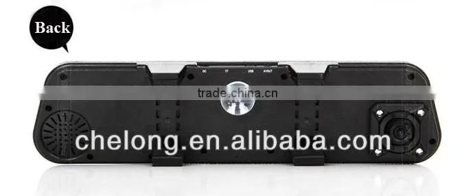 2.7" TFT Front & Back Display HD 720P Automobile Rearview Mirror Data Recorder