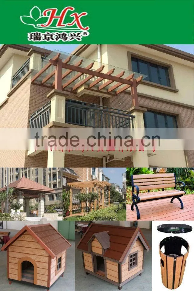 Nice surface treatment outdoor wood plastic composite deck/cheap composite decking material