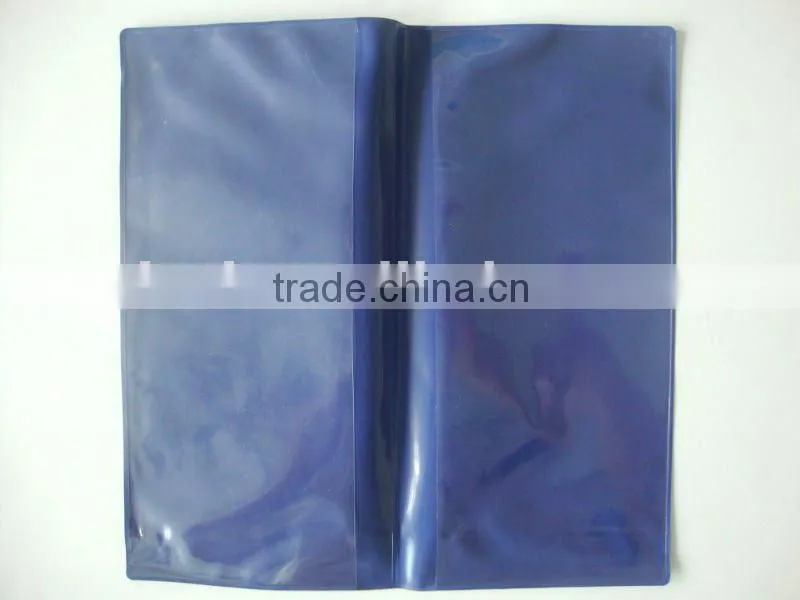 CMYK Printing PVC Ticket Holder with Two Clear Pocket