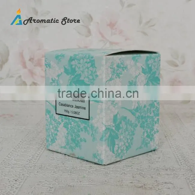 decorative scented soy wax candle in jar
