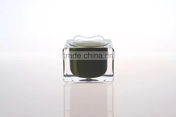 OEM Skin Care Jar, Acrylic Plastic Jars, New Square Cosmetics Container