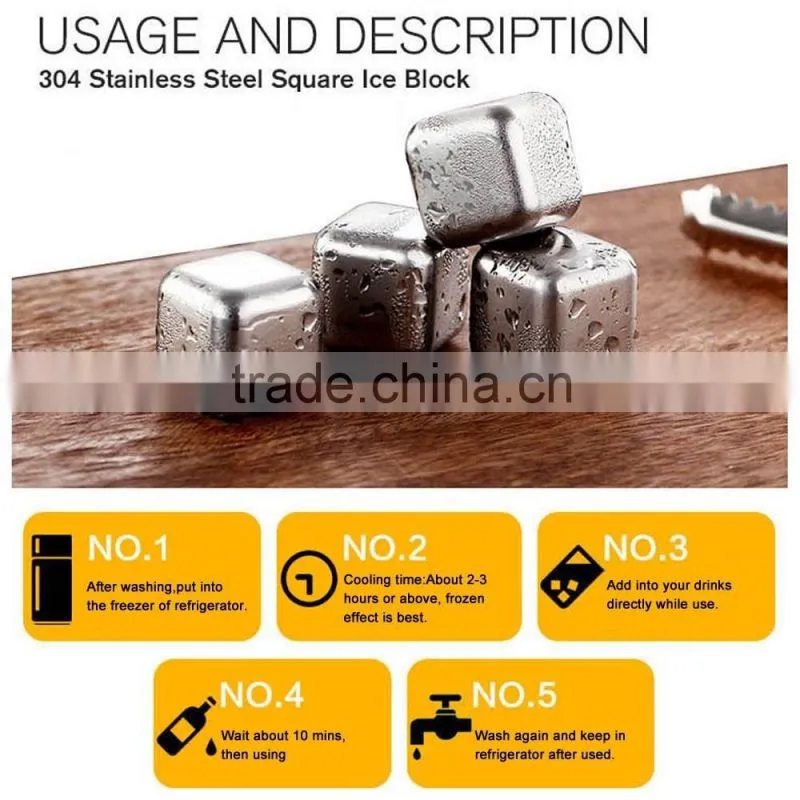 High quality stainless steel ice cube for five-star hotel