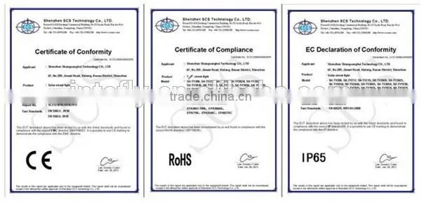 Integrated Street Light in Solar Lights LED Solar Street Lighting