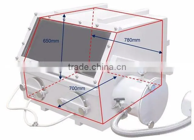 Lab Bench top Glove Box with Pressure Controller,Compact Lab Scale Glove Box
