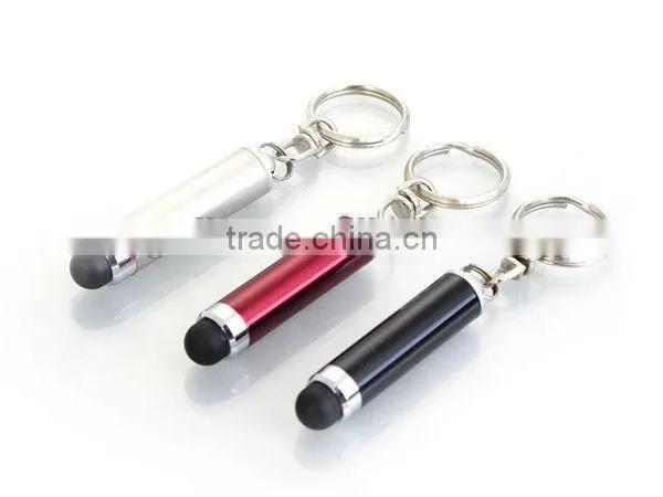 Cheap gift touch screen key chain stylus pen