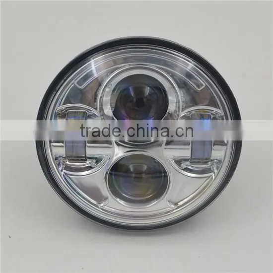 5-3/4" MOTORCYCLE LED Chrome 5.75 PROJECTOR LIKE DAYMAKER HEADLAMP for Harley Davidson
