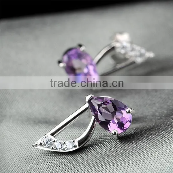 Wholesale 925 sterling silver CZ bridal earrings