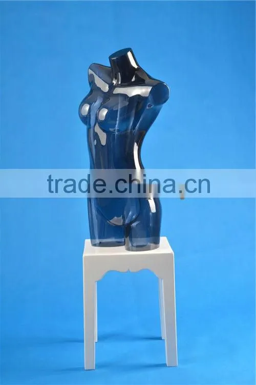 Plastic female torso mannequin