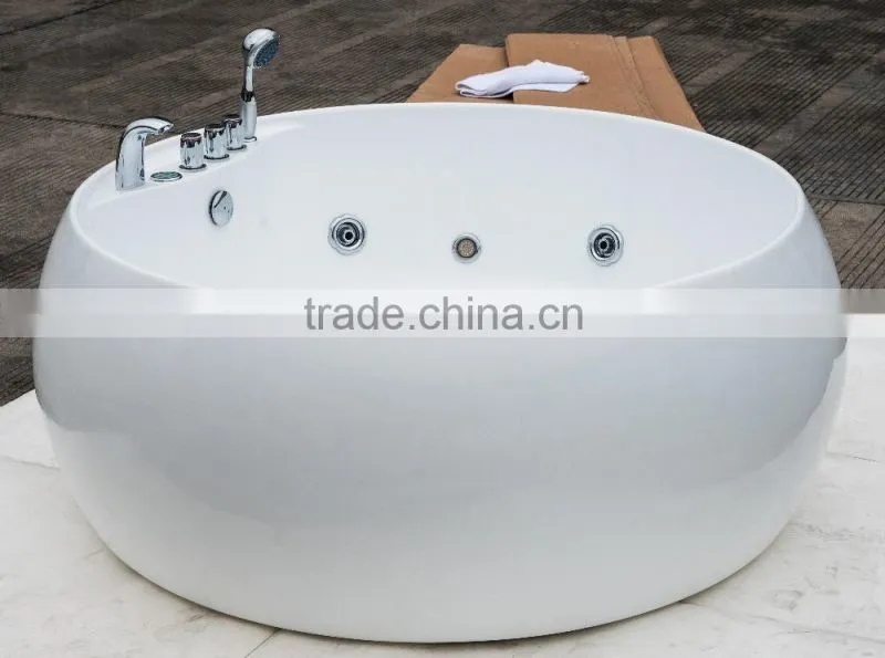 cUPC certified round bathtub, jet whirlpool bathtub with tv, round bathtub dimensions