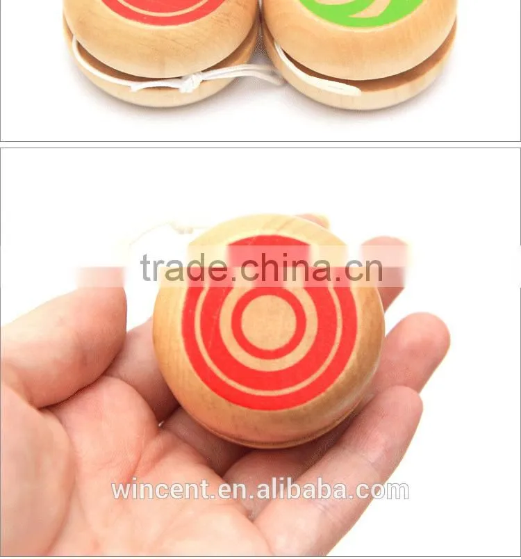 Personalized wooden painting yoyo toy
