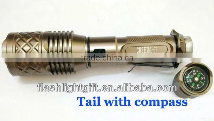 T6 Aluminum Alloy Rechargeable led light torch