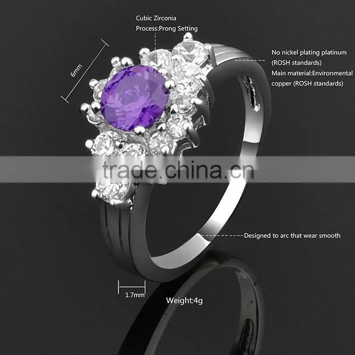 Well-built Fashion Women Top-level Turkish Gemstone Rings