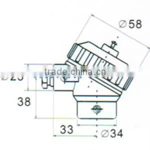 Sensor connection head KSY