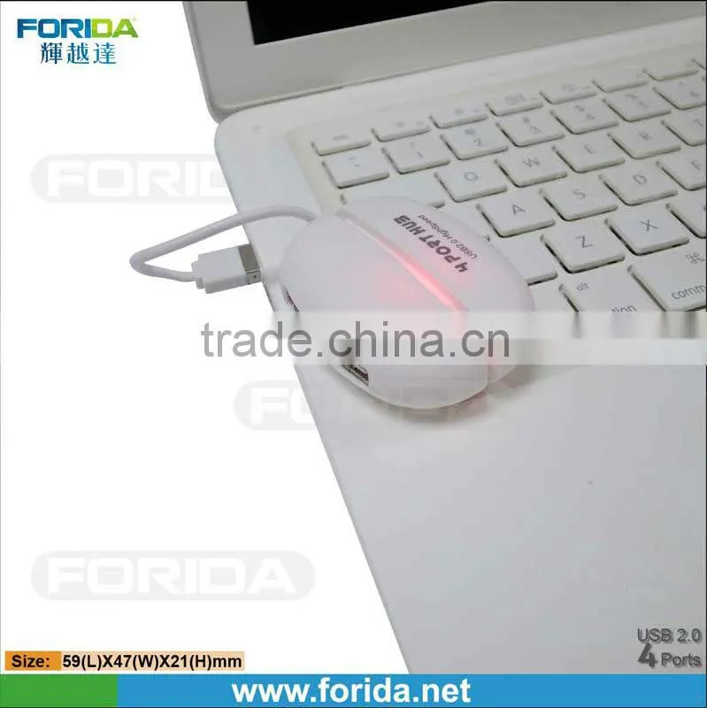 4 ports usb hub round shape