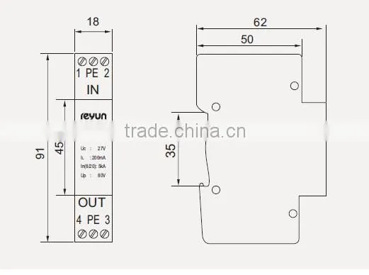 Data/Telecom DIN rail SPD
