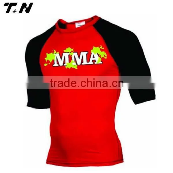 Custom printed rash guard for women; bjj rash guard; mma rash guard