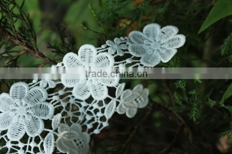 Good Quality Milk Protein Fiber Water-soluable Embroidered Lace Collar