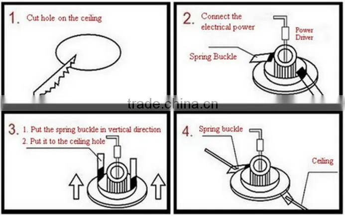 150MM Cut Out Trimless 7Inch SMD5730 15W LED Downlight