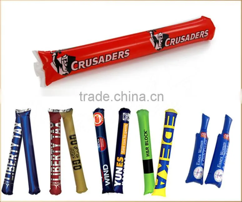 Sport event bang bang sticks,plastic inflatable cheering sticks