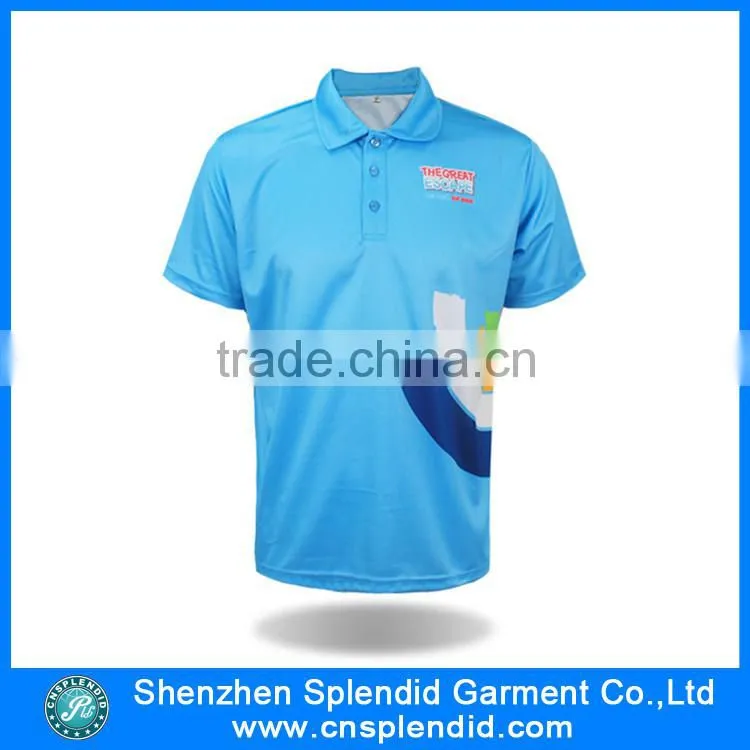 China clothing manufacturing cheap polyester polo t shirt factory