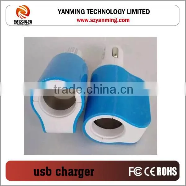 Colorful Micro Auto Universal Dual 2 Port USB Car Charger For iPhone iPad iPod 3.1A Mini Car Charger Adapter / Cigar Socket