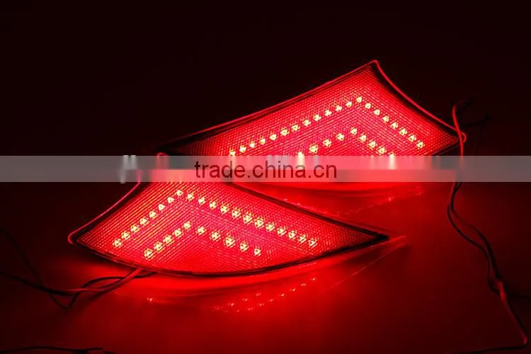 New High Power Red Tail Light Car Accessories 12V Led Waterproof Rear Bumper Lights for Lexus IS