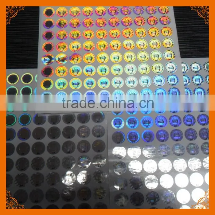 custom made 3d hologram sticker for id card