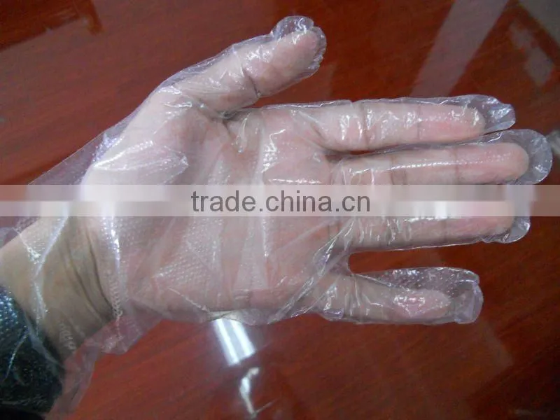 Disposable PE glove/food handling glove/Polyethylene glove