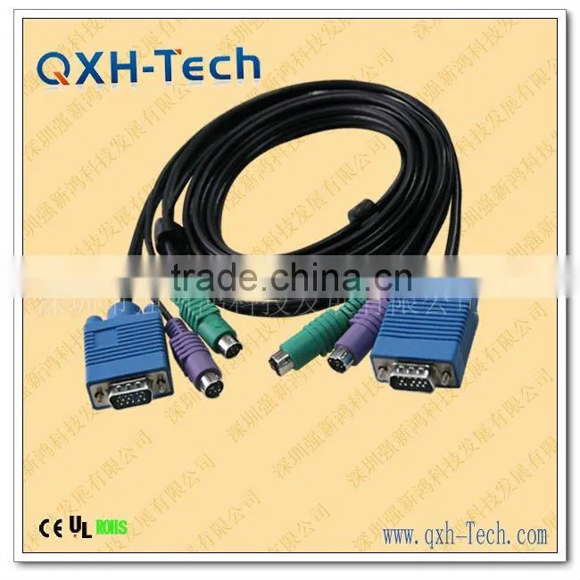 2*New PS2 KVM Switch Cable Male to Male for Keyboard