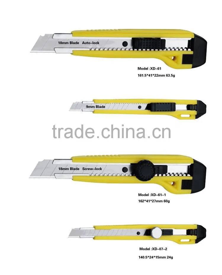 9mm Snap Off Blade Screw-lock slider craft knife Cutting Knife