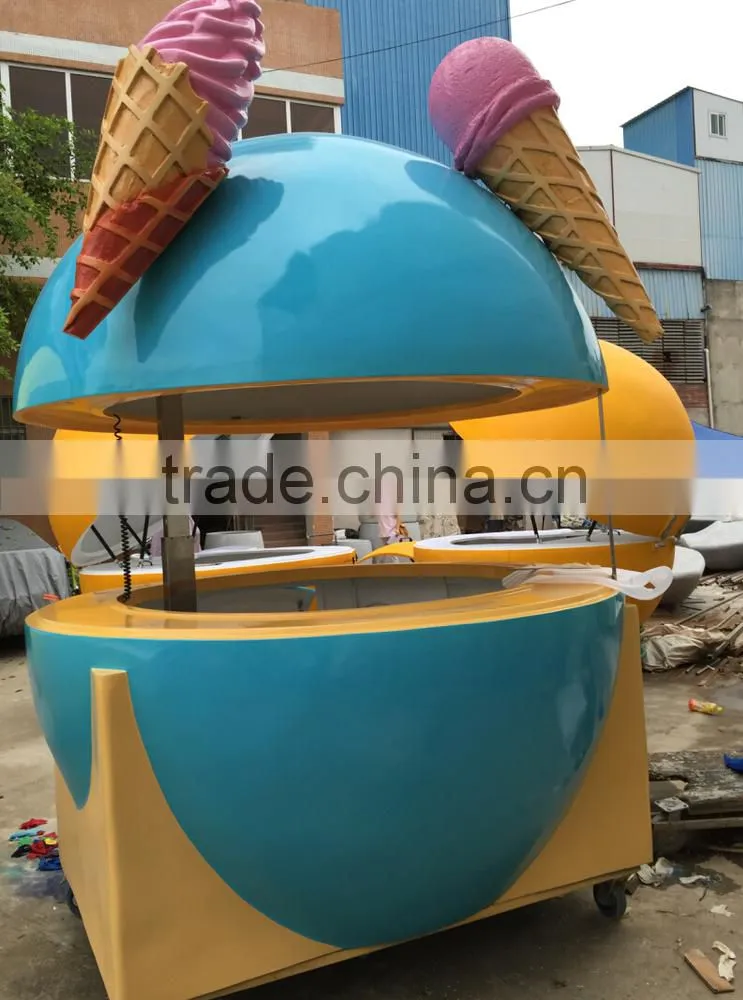 Useful kiosk design /transportable fibreglass kiosk/frozen yogurt kiosk shop