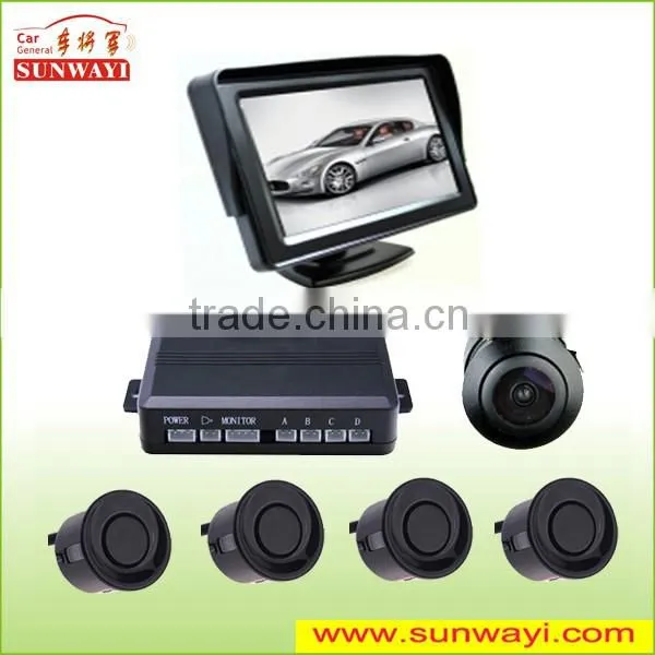 TFT-LCD 4.3 inch display parking sensor with 40KHz Ultrasonic frequency