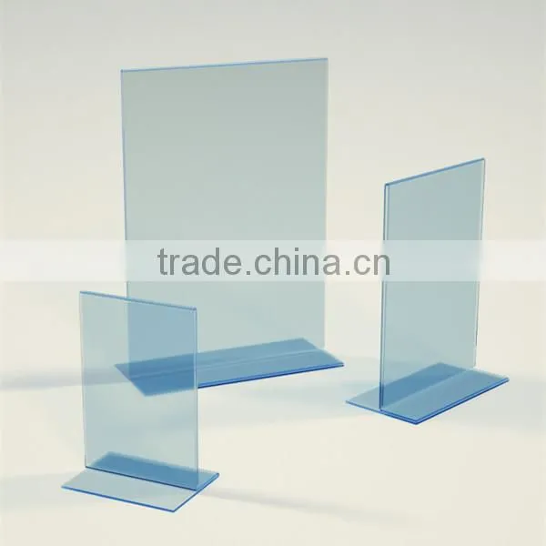 Custom colors transparent beautiful acrylic menu holder, sign holder