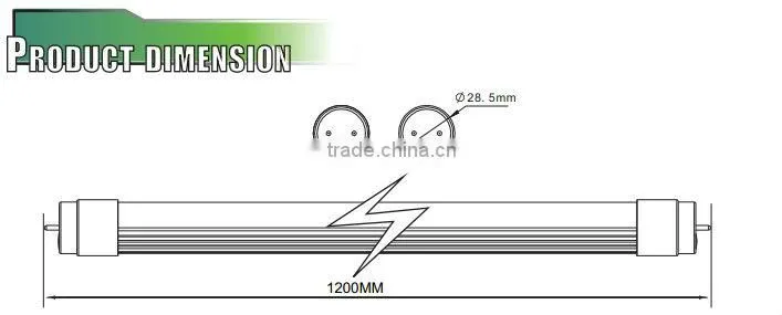 2016 new T8 tube! 3000-6000K 2835smd 18w 96leds 1200mm T8 Led Tube Light