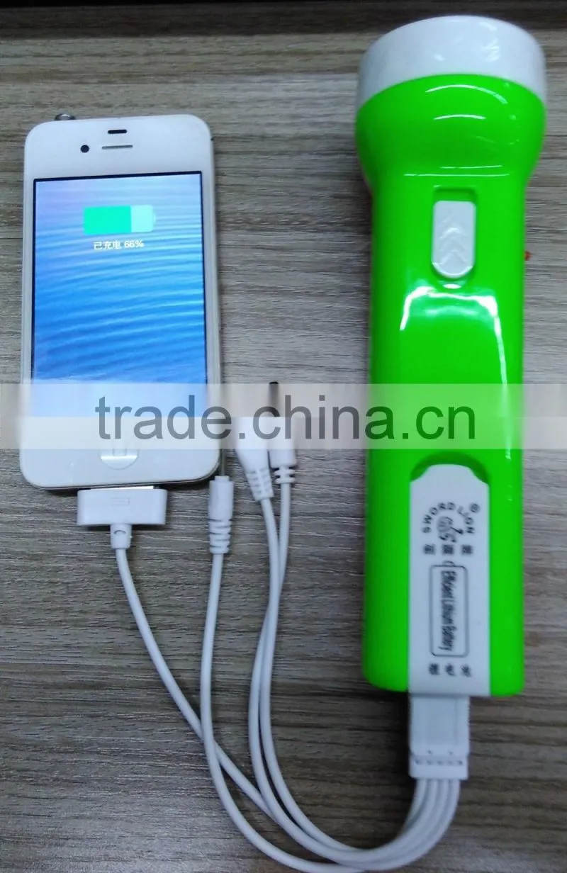 2016 hot sale SWORD LION brand charging for mobile phone solar rechargeable LED flashlight torch SL-004