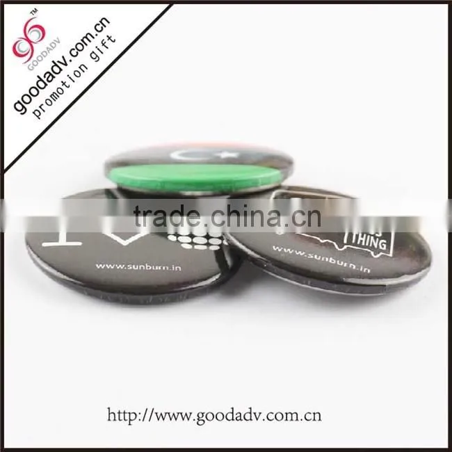 High quality metal tin badge full color printing custom button badge