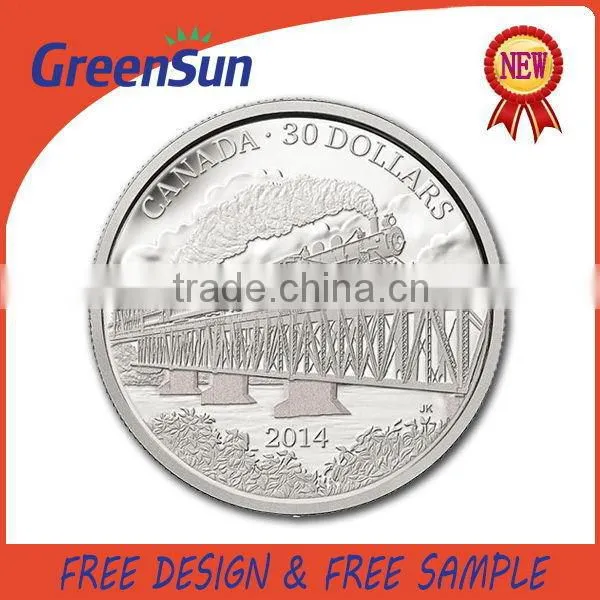 New style antique silver military challenge coins