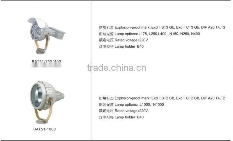 BAT51- Professional Explosion proof cast light